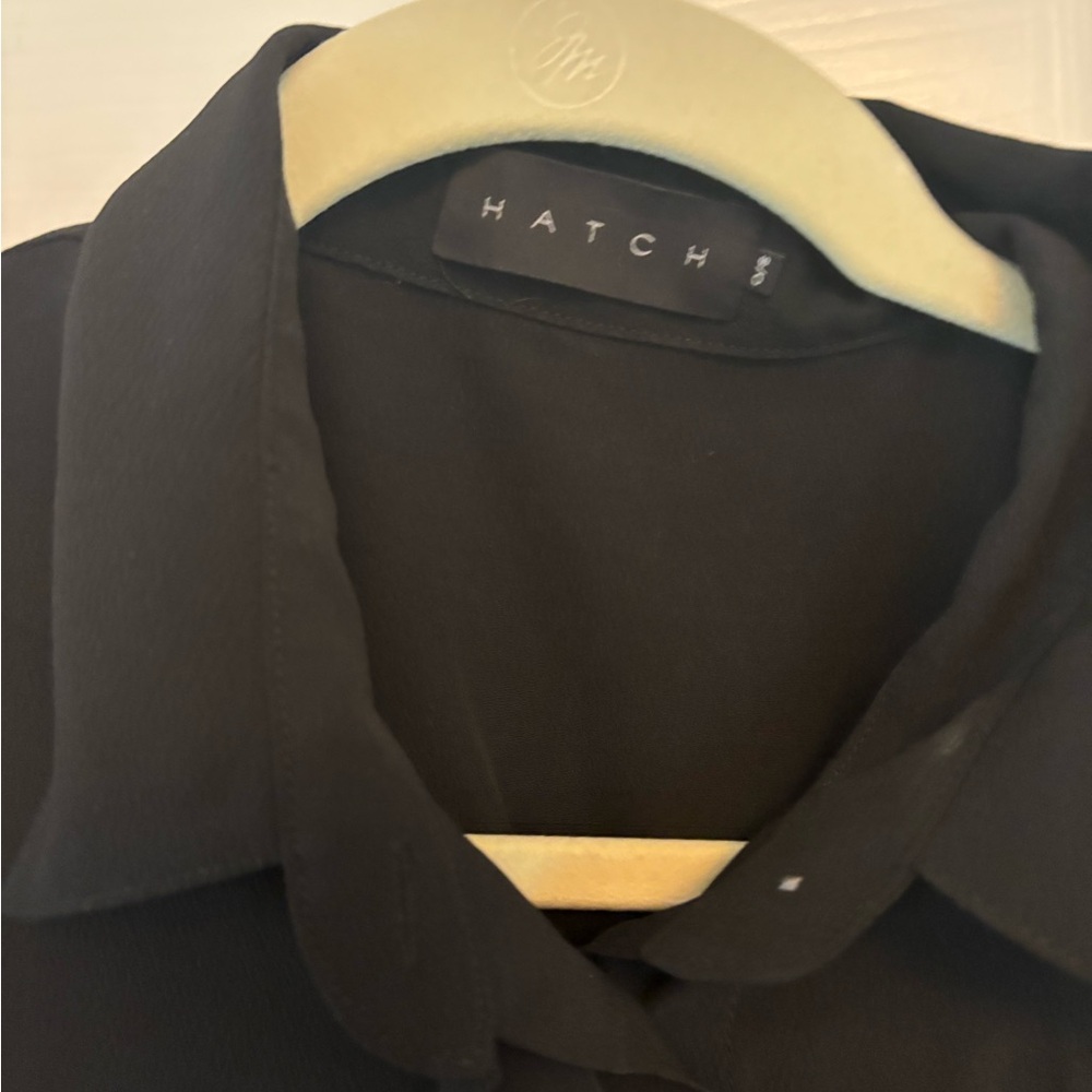 Hatch Maternity Black Button Down Blouse - Size S… - image 3